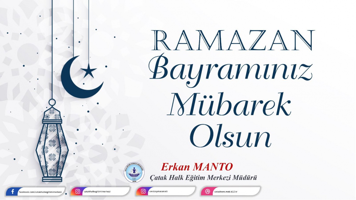 Müdür Manto'dan Ramazan Bayramı Mesajı