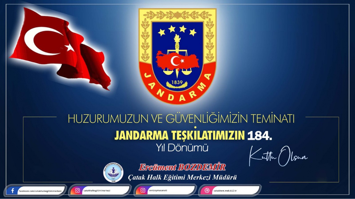 Müdür Bozdemir’den Jandarma Teşkilatının 184. Kuruluş Yıldönümü Mesajı